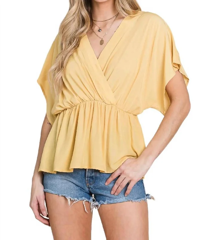 Babydoll Top In Honey Weekend Exclusive