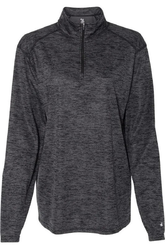 Badger Womens Tonal Blend Quarter-Zip Pullover Effortless Comfort