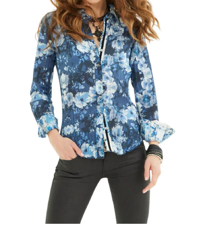 Bahai Button Down Shirt In Midnite Trend Forward Threads