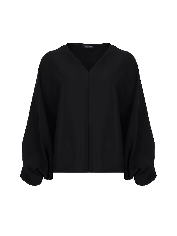 Batwing Sleeve Oversized Top Seasonal Trend