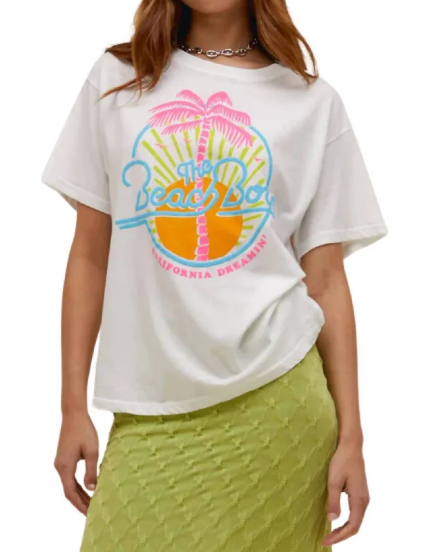 Beach Boys Dreamin' Tee In Vintage White Trendy Fashion for Women