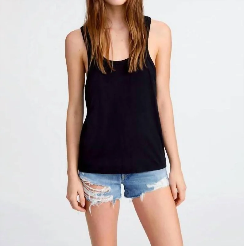 Beach Tank In Black Flash Sale Fever