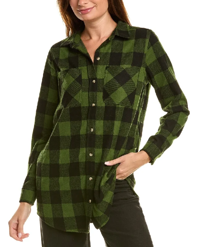 beachlunchlounge Sally Brushed Flannel Shirt Forward Trendsetter