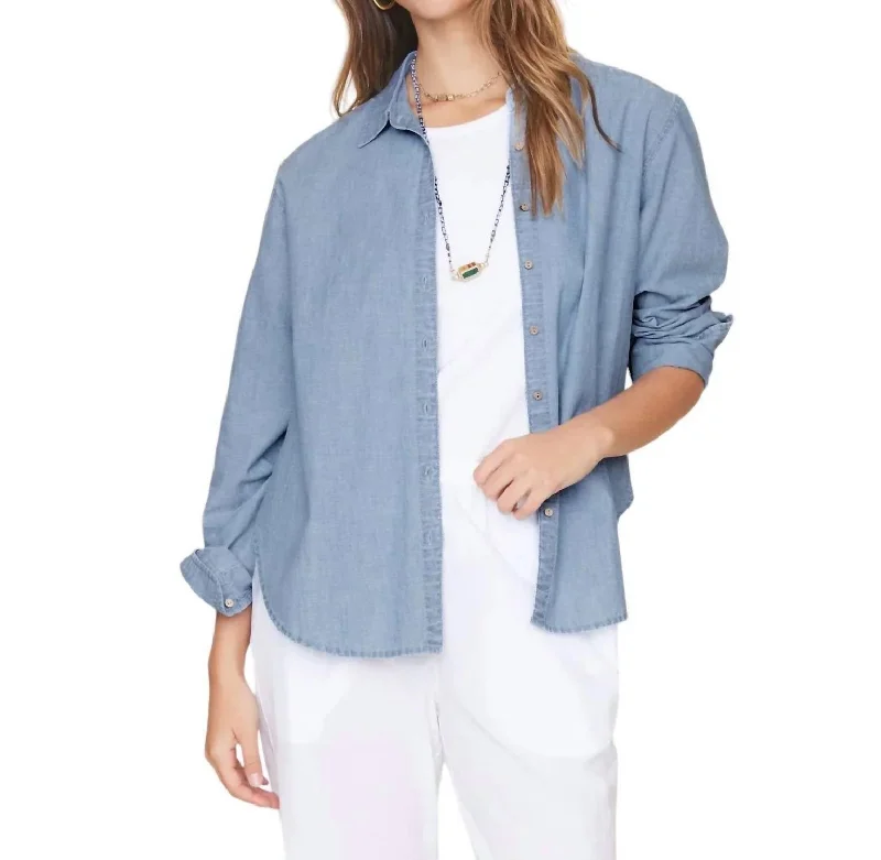 Beau Shirt In Dusty Blue Wardrobe Upgrade