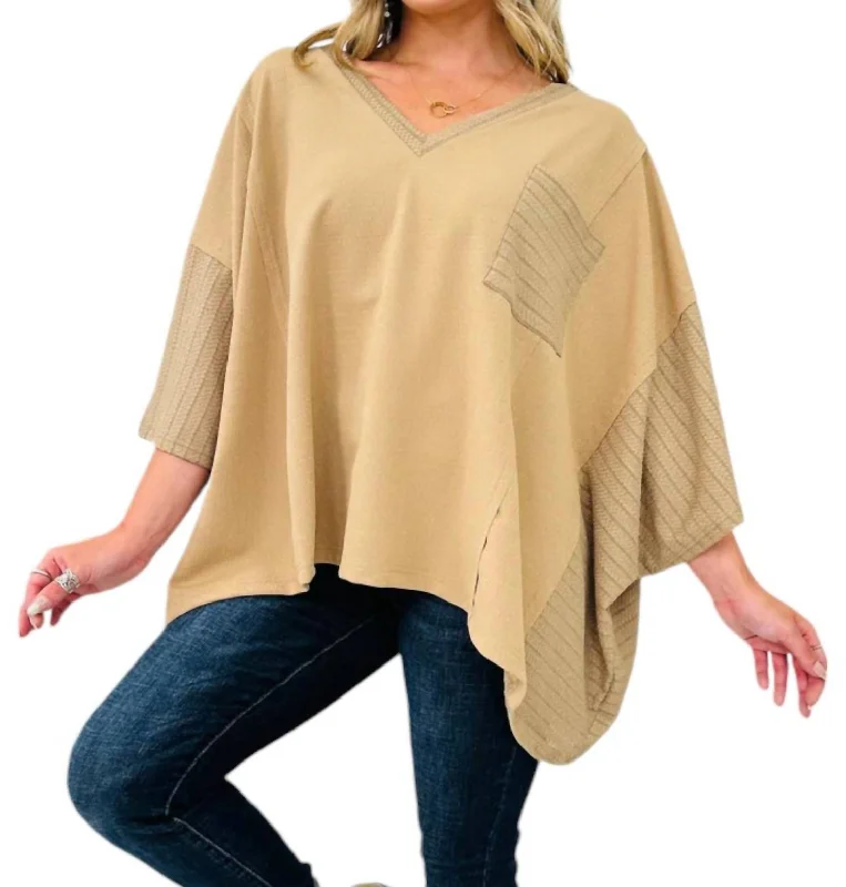 Beautiful Love Story Top In Mocha Contemporary Chic