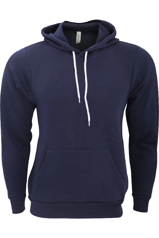 Bella + Canvas Unisex Pullover Polycotton Fleece Hooded Sweatshirt / Hoodie Elegant Attire