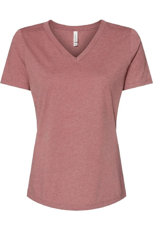 BELLA + CANVAS Women´s Relaxed Heather CVC V-Neck Tee Budget-Friendly Fashion