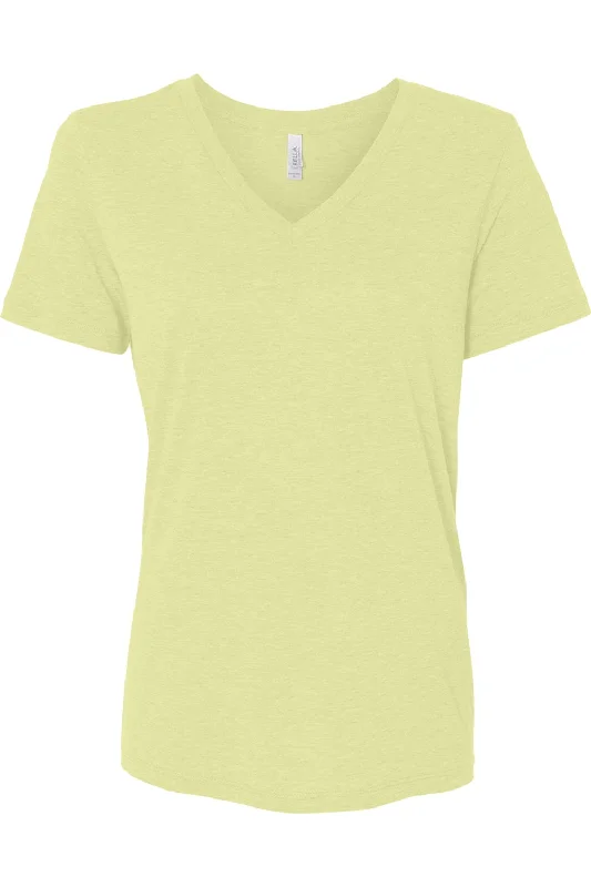 BELLA + CANVAS Women´s Relaxed Triblend Short Sleeve V-Neck Tee Big Savings On Rustic Countryside Styles