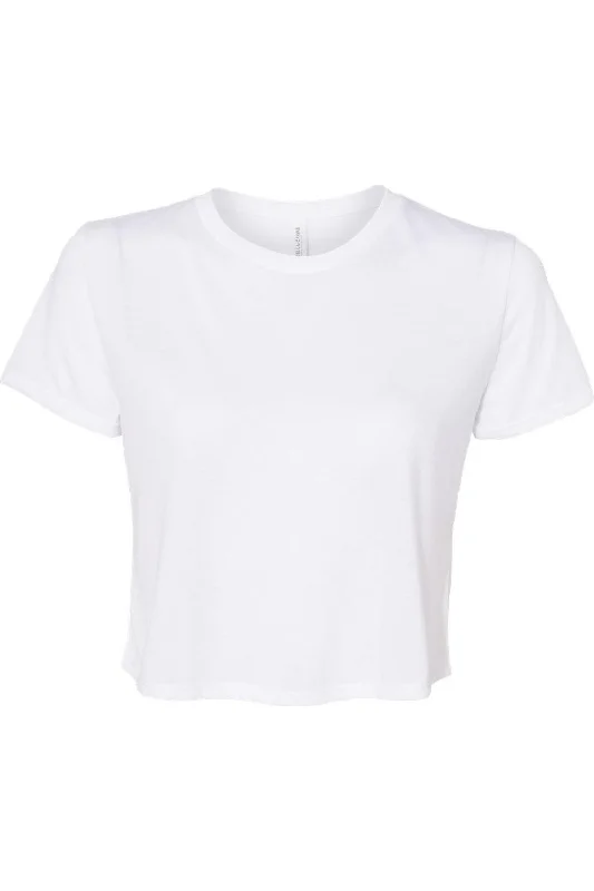 BELLA + CANVAS Womens Flowy Crop Tee Best Deals Of The Season