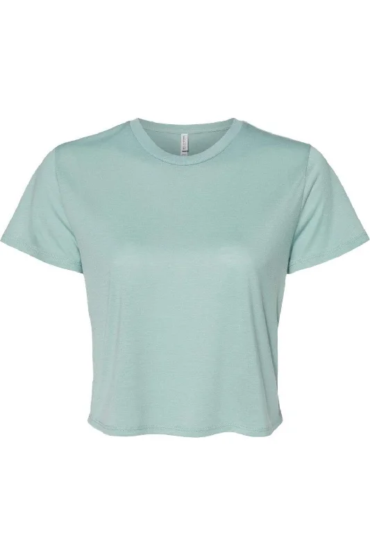 BELLA + CANVAS Womens Flowy Crop Tee Valentine's Special