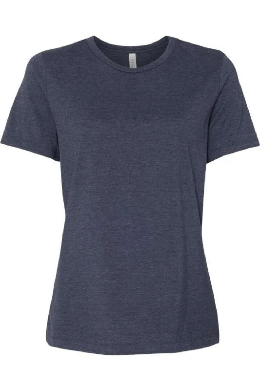 BELLA + CANVAS Womens Relaxed Fit Heather CVC Tee Top Deals