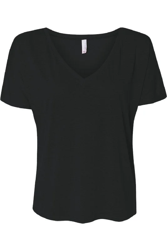 BELLA + CANVAS Womens Slouchy V-Neck Tee Unbeatable Prices