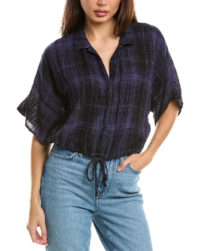 Bella Dahl Flowy Tie Waist Top Bold Fashion