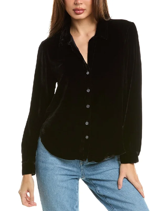 Bella Dahl Silk-Blend Clean Shirt Budget Friendly