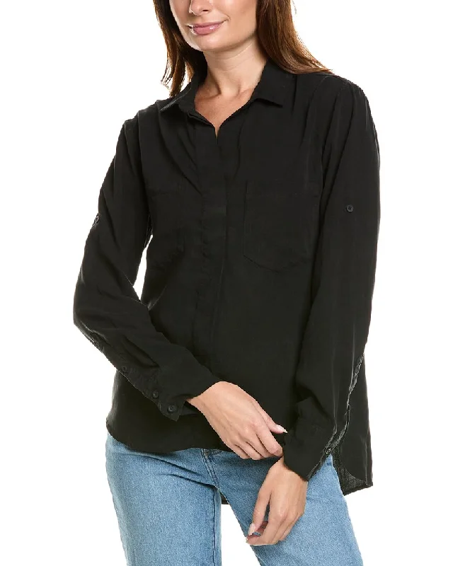 Bella Dahl Split Back Button-Down Shirt Discover Promotions