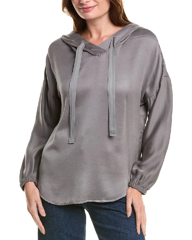 Bella Dahl V-Neck Hoodie Budget Friendly