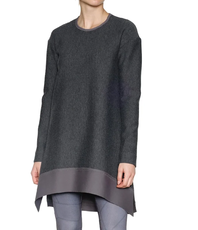 Billian Tunic In Grey Mixte/pewter Flash Sale