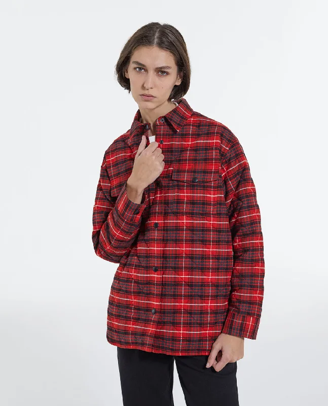 Black And Red Oversized Checked Shirt Crazy Price Slashing