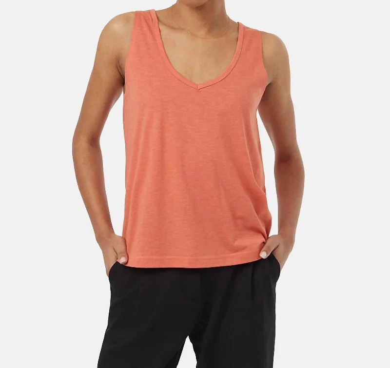 Blend Double V Tank In Terracotta Chic Trends For The Fashion Savvy