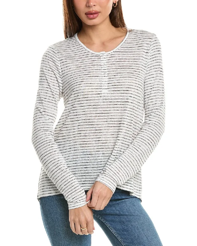 Bobeau Caty Henley Top Boutique Styles