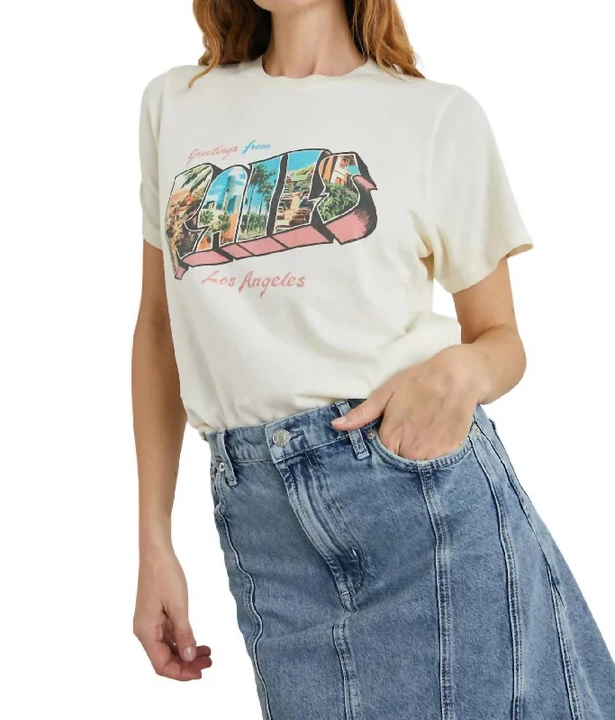 Boyfriend Tee In Rails La Postcard Chic Sophistication