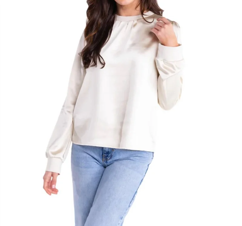 Britt Top In Parchment Bold Fashion