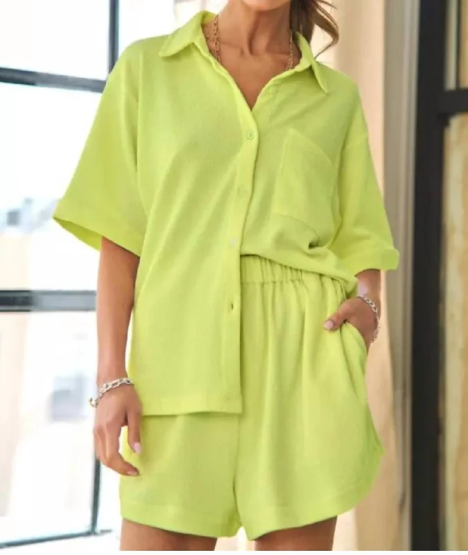 By My Side Too In Neon Lime Effortless Comfort