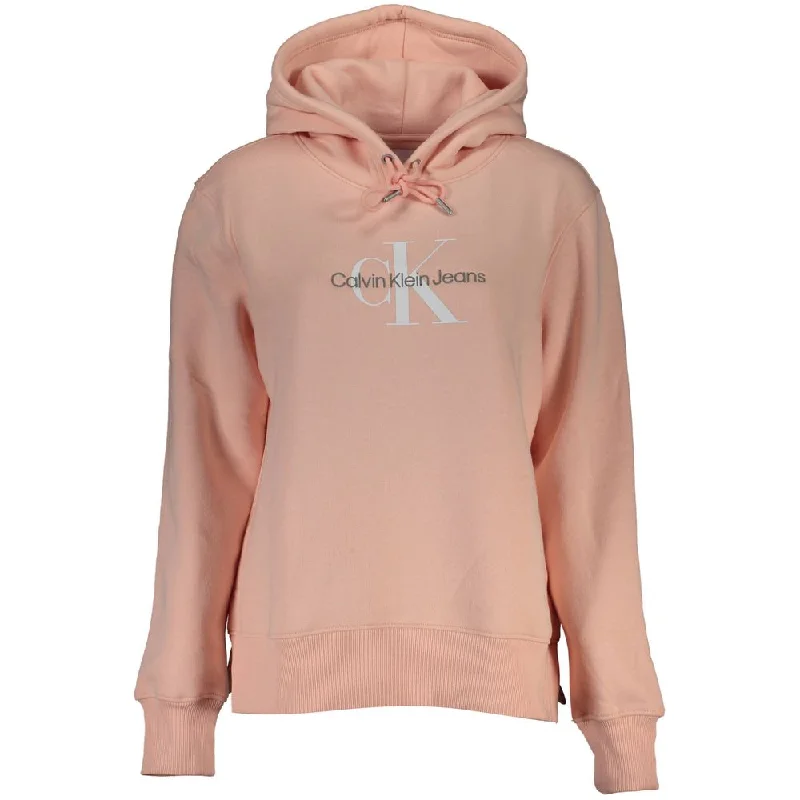 Calvin Klein Chic  Fleece Hooded Sweatshirt with Logo Women's Embroidery Special Offer For You