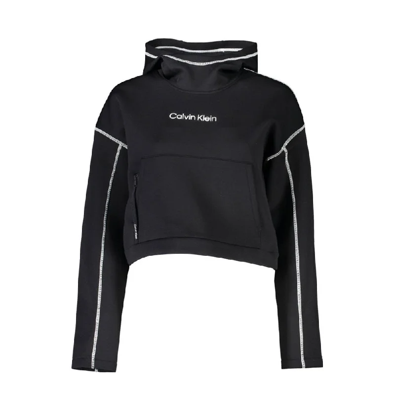 Calvin Klein Chic Hooded Sweatshirt with Contrasting Women's Details Insane Discount Onslaught