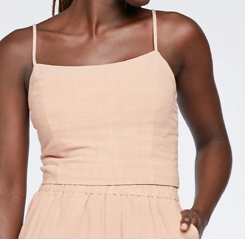 Cami Crop Top In Pecan Last Chance Sale