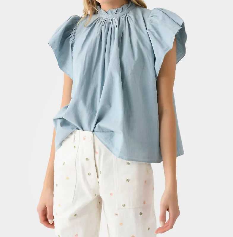 Carla Blouse In Chambray Season Offer