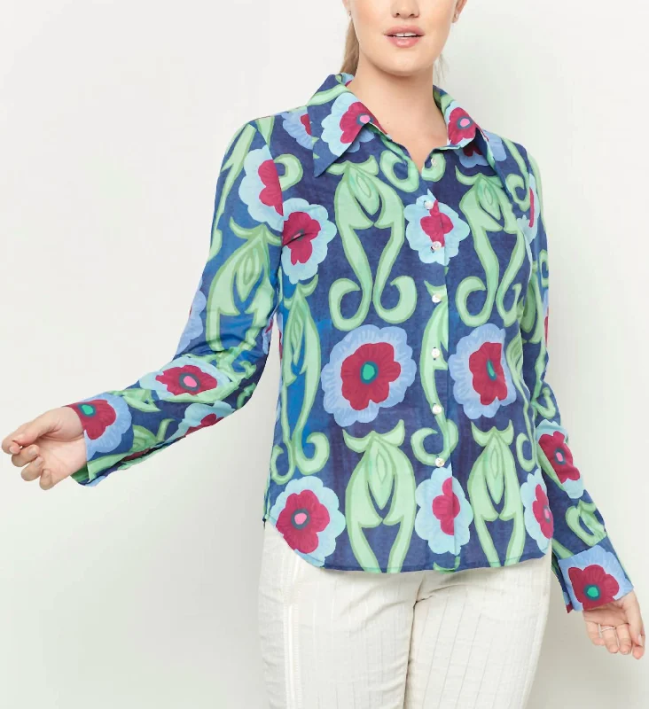 Carmela Blouse Geranios In Multi Attire Sale