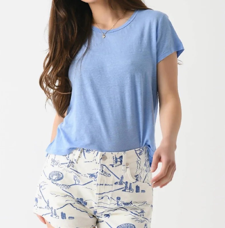 Casey Tee In Chill Flowy Fabric