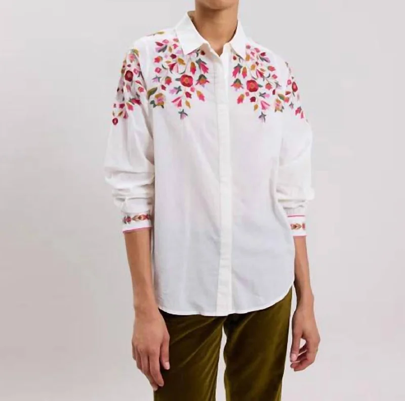 Cesar Shirt In Off-White Sophisticated Cut