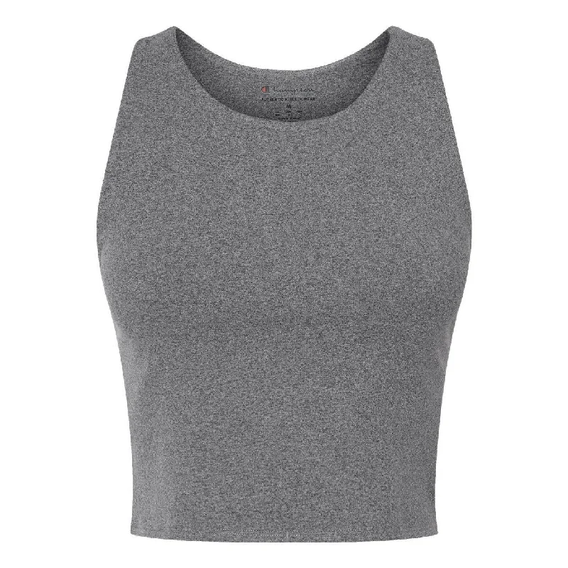 Champion Women's Crop Racerback Tank Top Effortless Comfort