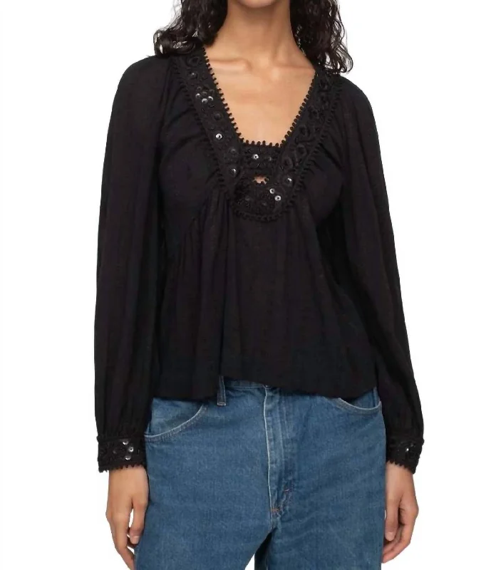 Charlotte Top In Black Fashion Sale