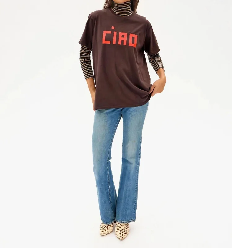 Chloe Original Tee In Cocoa Fashion Frontiers