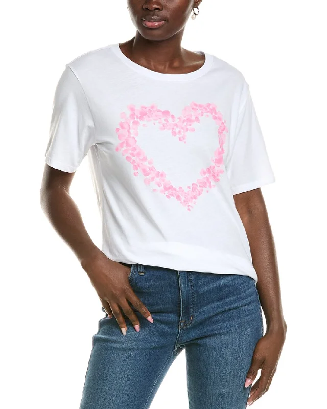 CHRLDR Heart Stitch Wide T-Shirt Fashion Deal