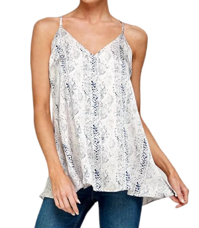 City Nights Cami Top In Blue Hot Styles