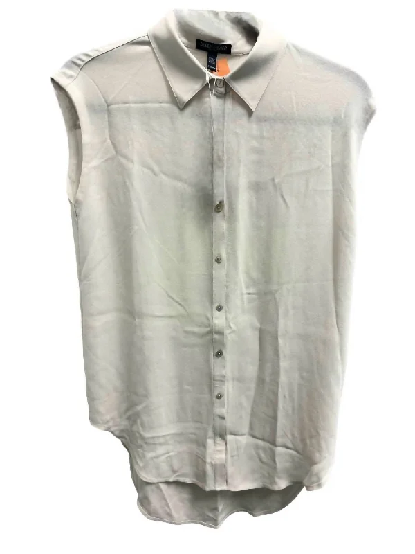 Classic Collar Shirt - Petite In Bone Stylish Savings