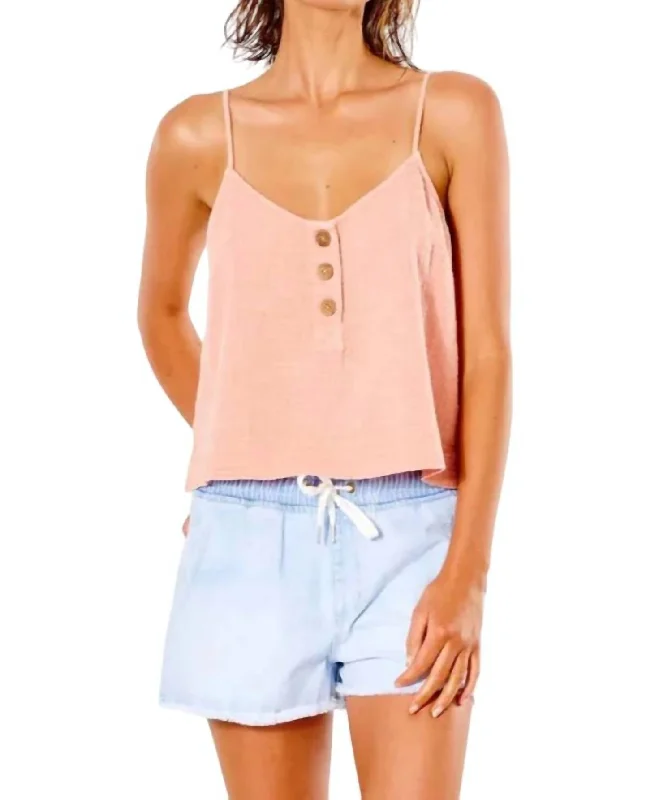 Classic Surf Cami In Light Coral Fashion Forward