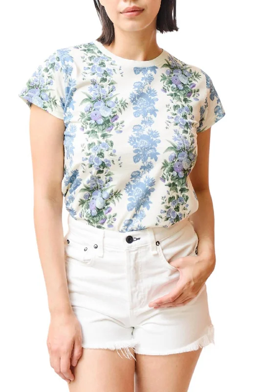 Classic Tee In Blue Floral Seasonal Trends