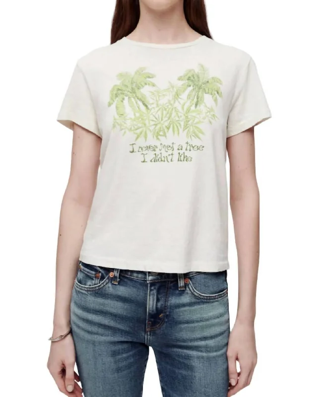 Classic Tee Tree I Didnt Like In Vintage White Casual Elegance