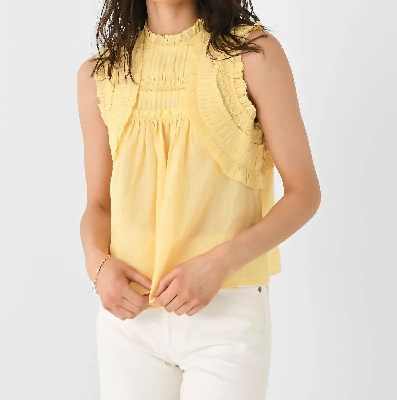 Cole Tank In Yellow Huge Savings On Parisian Styles