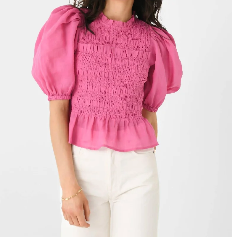 Cole Top In Pink Season Sale