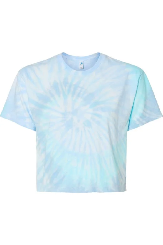 Colortone Women´s Tie-Dyed Crop T-Shirt Unbeatable Prices