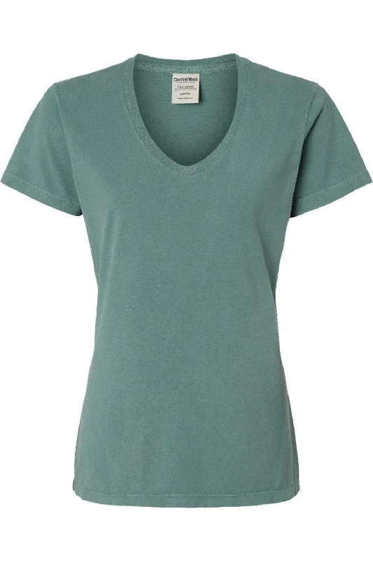 ComfortWash by Hanes Garment-Dyed Women´s V-Neck T-Shirt Fashion Deal