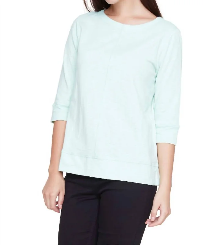 Cotton Slub Tee In Fresh Mint Insane Discount Onslaught