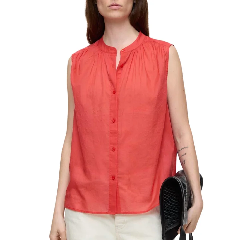 Cotton Voile Blouse In Arabiata Flash Sale Now