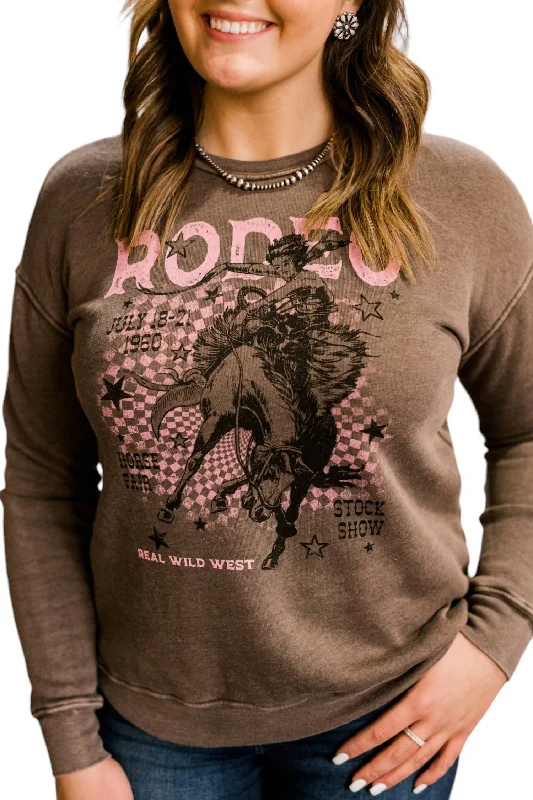 Cress Rodeo Sweatshirt In Brown Now On Sale For Chic Urban Styles